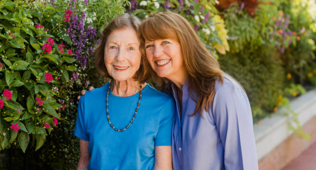 woman and elderly woman