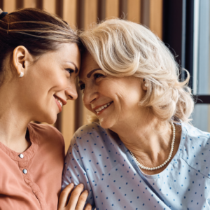 Mother and adult daughter