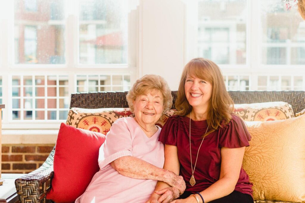 Mother and daughter discuss Memory Care in McLean, Vienna, and Fairfax, VA