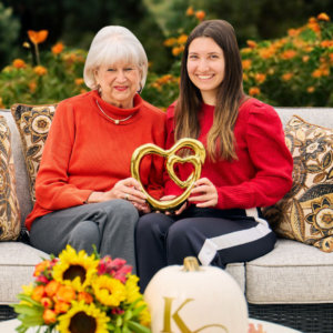 Senior lady and her grand-daughter